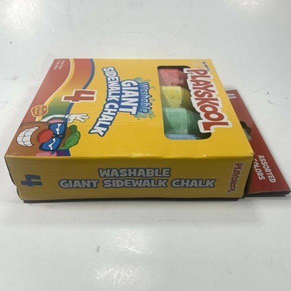 Playskool Four (4) Giant Washable Sidewalk Chalk - New Factory Sealed - Picture 3 of 4